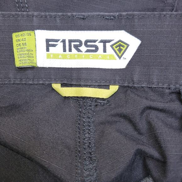 First Tactical Pants Men 42x36 Cargo‎ Double Knee Black Utility Ripstop Baggy - Picture 7 of 15